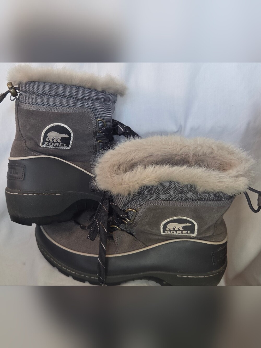Sorel Tivoil III Waterproof Winter Snow Boots Grey Women’s Sz 10  NL2532-052